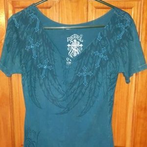 REBEL SAINTS SHIRT XL